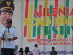 Ribuan Masyarakat Gelar Deklarasi Millenial Road Safety Festival