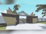 Desain Pagar Stadion H.A.Wana