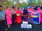 Kapolsek  Marioriwawo Bersama Bhayangkari Silaturahmi Dengan Warga