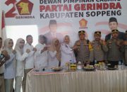 Kapolres Soppeng Bersilaturahmi dengan Partai Gerindra