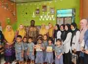 Bunda PAUD Takalar Dampingi Perwakilan Unicef Indonesia ke TK Pertiwi Galesong