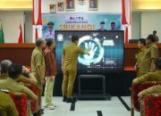 Sekda Takalar Wakili Pj Bupati Launching Aplikasi Srikandi