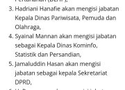 Daftar Nama Pejabat Eselon II Takalar yang Akan Dilantik Bocor Duluan, Di Duga Dua Pejabat Tersandung Kasus Korupsi Ikut Dilantik