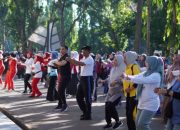 Pj Bupati Takalar Buka Gebyar ASN Digital QRIS Dirangkaikan Senam Bersama