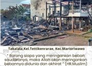 PGRI Marioriwawo Galang Dana untuk Korban Kebakaran di Soppeng