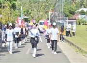 Alunan Musik Drumband SMPN 1 Marioriwawo Hipnotis Penonton
