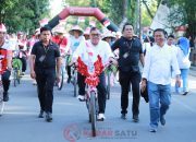 Meriahkan HUT RI ke-80, Pemkab Takalar Gelar Pawai Sepeda dan Becak Hias