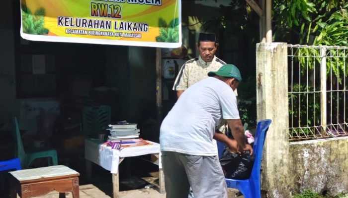 Ketua RT 9  Kelurahan Laikang Sulap Sampah Jadi Rupiah Lewat BSU Permata Mulia