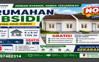 0 DP, Gratis AC dan Semua Surat, Villa Mutiara Lacokkong Residence Banjir Promo