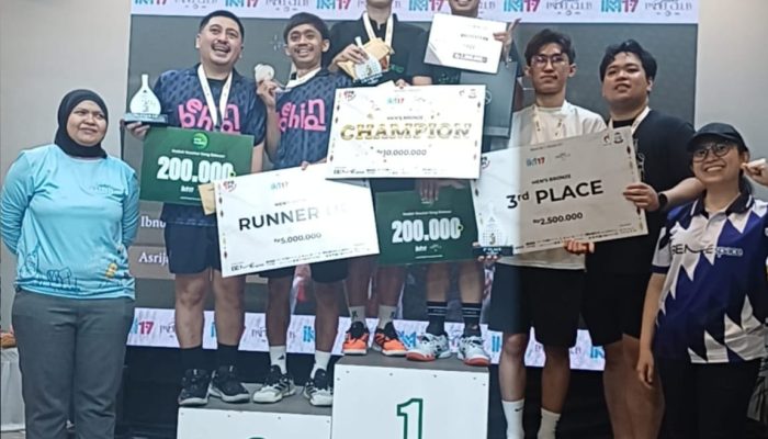 Ibnu Alwali dan Asrijal Juara Men’s Bronze Jubel Padel Tournament 2026