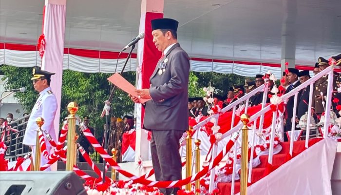 Kakankemenag Soppeng  Didapuk Baca Doa pada Upacara HUT RI ke-81