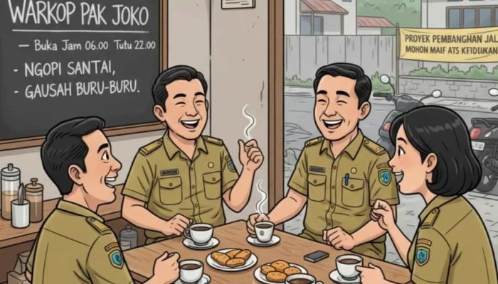 Oknum ASN  Ngopi Saat Jam Kerja BKPSDM Bicara Sangsi Disiplin 