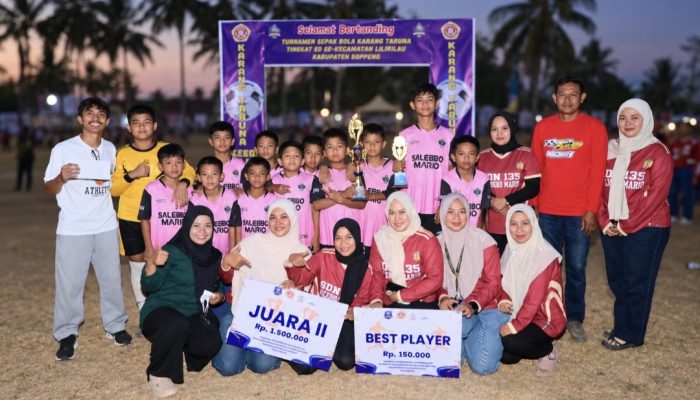 SDN 135 Salebbo Mario Raih Juara II Zikri Hamizan Jadi Best Player