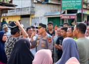 Jalan Nasional dan Rumah Warga Berlumpur, Kapolres Aceh Tenggara Turun Tangan