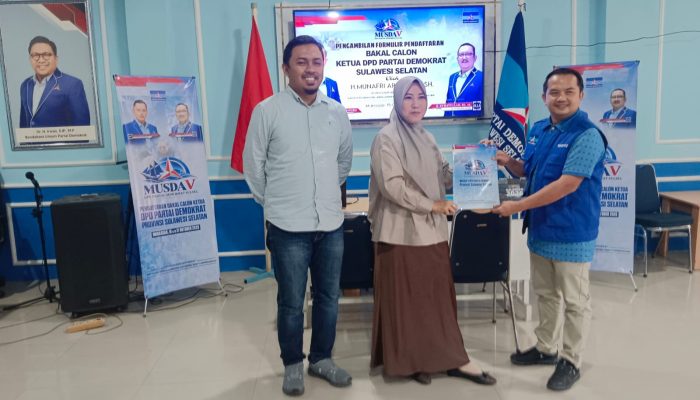 Appi Mendaftar Balon Ketua Demokrat Sulsel, Fatma Ambil Formulir