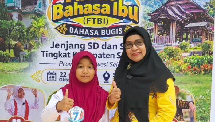 Nurasima Musa Murid SDN 147 Kalempang Wakili Soppeng di FTBI Sulsel